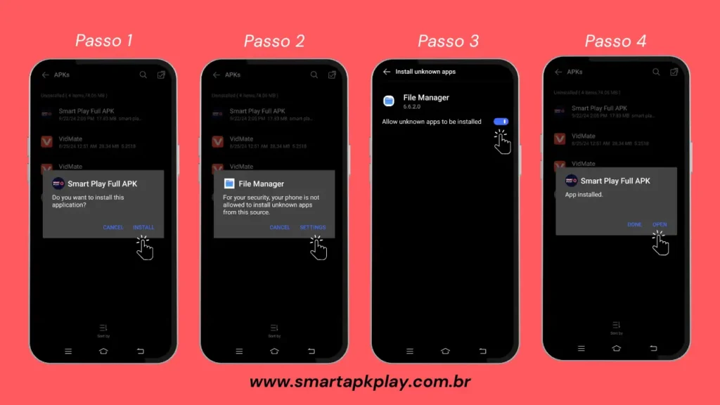 Como baixar e instalar o APK do Smart Play no telefone Android